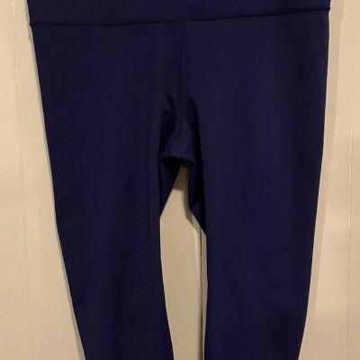 Fabletics Define PowerHold® High-Waisted 7/8 Legging Blue Plus Size 3X EUC!