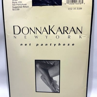 Donna Karen New York Net Pantyhose Midnight Navy Small Style 231