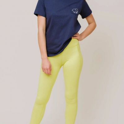 Ivory Ella Esma High-Waisted Bright Green Leggings - Women's Size Small - NWT