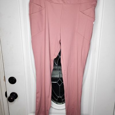 Unbranded Leggings Women's 2XL 34x28 Pink Stretch