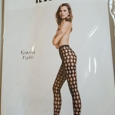 Wolford Tights Gwen Black Net Size Small NIP Hosiery Italy