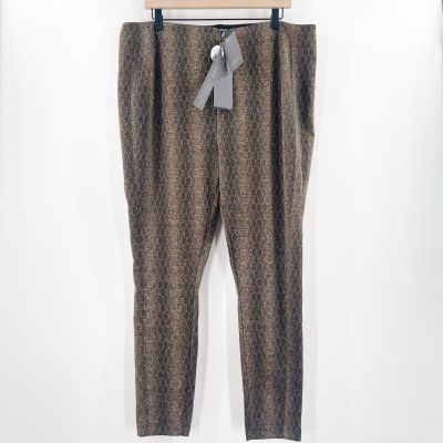 LYSSE Leggings Size 2X NWT Jacquard Laura Honeycomb Snakeskin Snake Animal Print