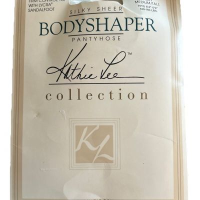 Kathie Lee Collection Vtg Size Medium/Tall Ivory Body Shaper Pantyhose Sheer