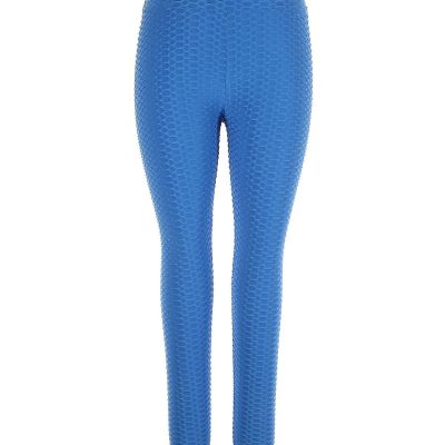 Unbranded Women Blue Leggings 2X Plus