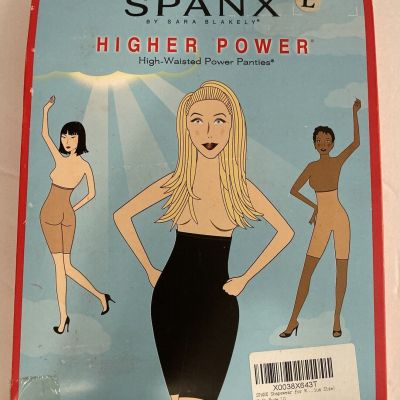 SPANX HIGHER POWER HIGH-WAISTED POWER PANTIES  Large NUDE COLOR NEW