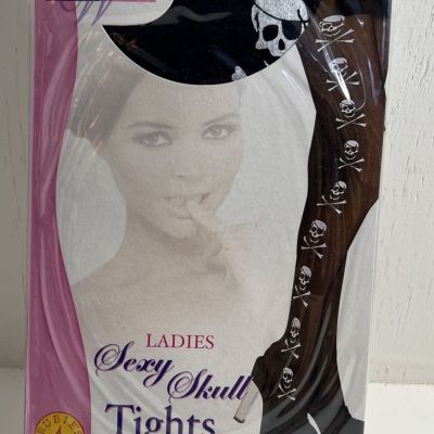 Secret Wishes Sexy Skull Nylons One Size Tall Skeleton Halloween Pantyhose