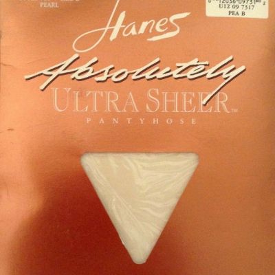 Hanes Pantyhose Womens Size B Pearl Absolutely Ultra Sheer Style 706 Made in USA