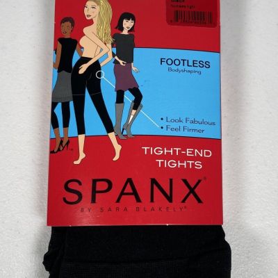 SPANX Footless Bodyshaping Tights Tight-End Tights Black Size G - NWT