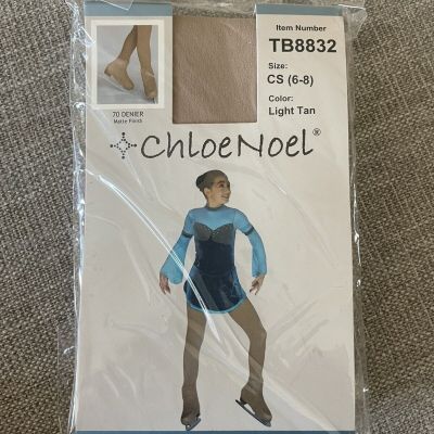 ChloeNoel Ice Skating Tights Over The Boots W Buckles 8832 CS 6-7