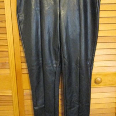 BBJ Large Black Super Stretch Faux Leather Leggings