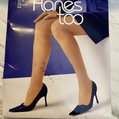 New Hanes Too Day Sheer Control top Pantyhose Style 116 Pearl Color size AB