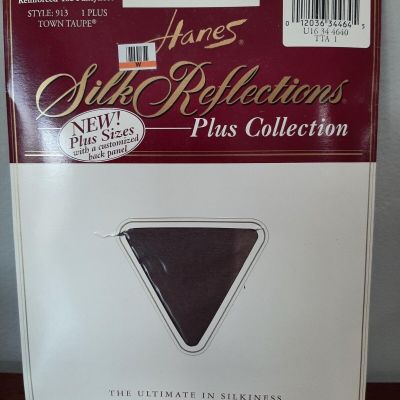 Vintage Hanes Silk Reflections Plus Collection 1 Plus Queensize Town Taupe