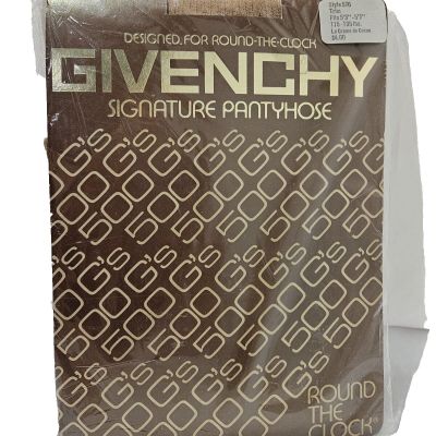 Vintage Givenchy Signature Pantyhose-La Creme de Cocoa, Fits 5'3