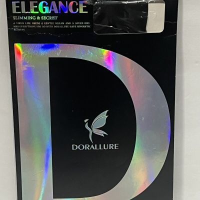 Doralluree Elegance Sz. A/B Black Lace Top Thigh Stockings Slimming+Secret NIP