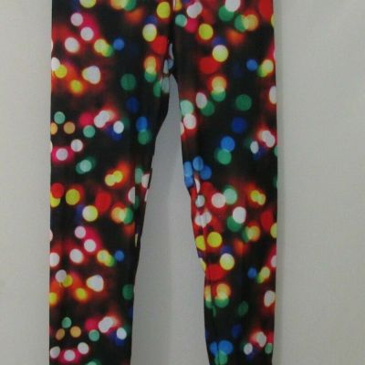 Fit Juniors Workout Yoga Leggings BRIGHT MULTI-COLOR LIGHTS Size XS NEW W/Tags