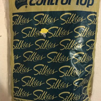 Vintage SILKIES Control Top X Tall Nude Pantyhose Support Legs Large NOS USA