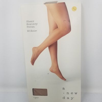 A New Day Women's 20D Sheer Tights Pantyhose - Pecan - Small/Medium A123