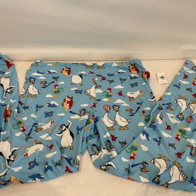 NWT Disney Parks Leggings Birds Of A Feather Hei Hei Zazu Owl Blue Womens SZ S