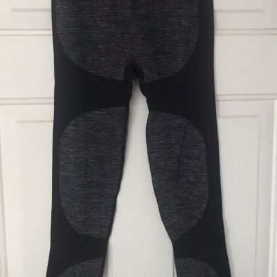 N ~ Women's Size S Black & Gray High Waist Leggings Compression Athletic Pants