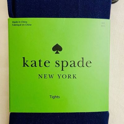 Kate Spade New York Tights Opaque Navy Blue Women’s Size M/L Nylon Pantyhose New