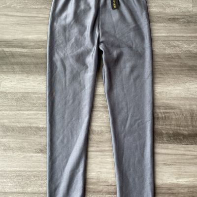 Clover Gray Fleece Lined Leggings L NWT Pants Soft Stretch Pants