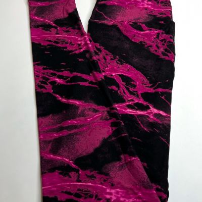 NEW LuLaRoe OS Leggings HTF BLACK PINK Colorful Art Marble SPLATTER Paint Splash