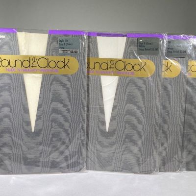 Vintage Round The Clock Nude ’N Naughty Pantyhose - Mulit Color - Lot of 4