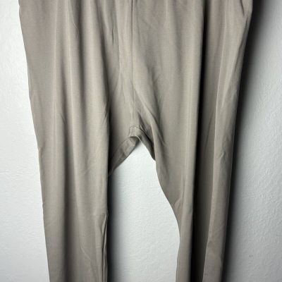 LOGO Lori Goldstein Tan Leggings Pull On Stretch Pants Plus Size 3XL Slim Leg