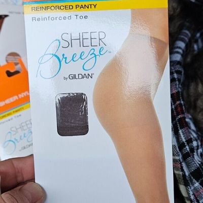 SHEER BREEZE BY GILDAN PANTYHOSE  REINFORCED PANTY- FREE SHIPPING