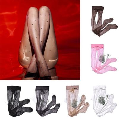 Retro polka dot stockings seamless pantyhose Transparent sexy Tights Hosiery