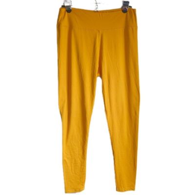 Leggings Depot Mustard Leggings Women's Plus Size OS Buttery Soft Loungewear