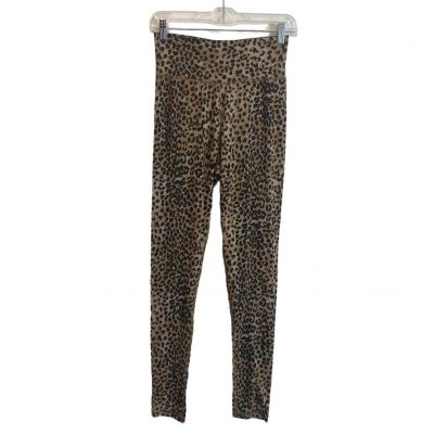 Ragdoll LA Leopard Legging Pants Brown Womens Size M Punk Hollywood Workout Yoga