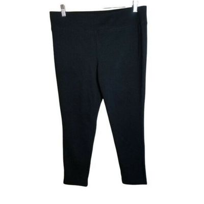 INC Womens Size 12PS Black  Solid Capri Leggings