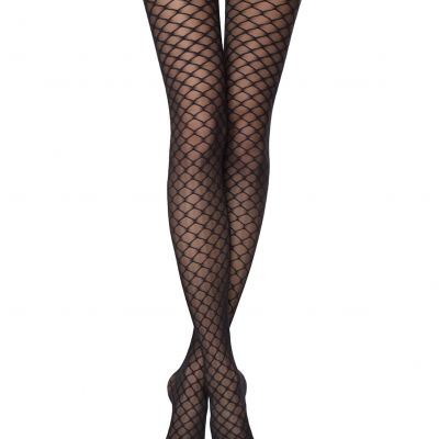 Conte Roxy 20 Den - Fantasy Women's Tights with a pattern of large rhombus