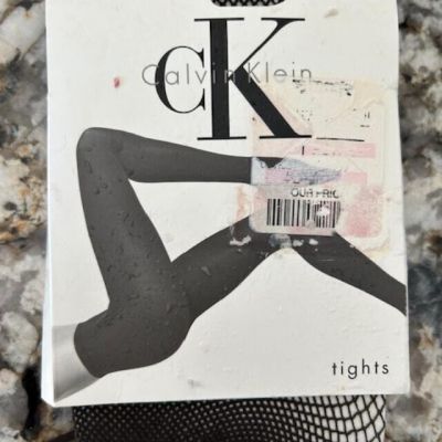 NEW Calvin Klein Expresso Fishnet Tights Size C