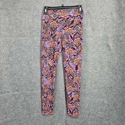 LuLaRoe Leggins Woman One Size 2-10 Bright Floral Pattern Activewear Super Soft