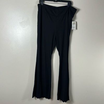 No Boundaries High-rise Black Flare Pants Women's Size XXXL NWT