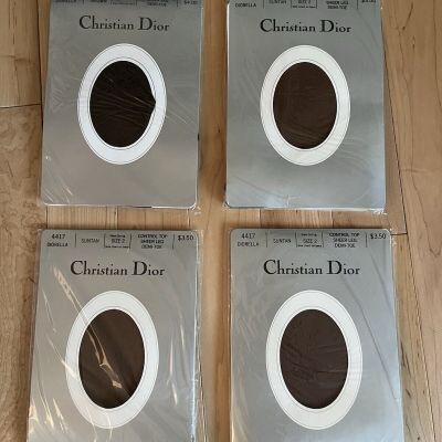 Christian Dior Tights Vintage Stocking  Lot Of 4