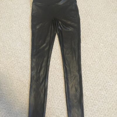 Spanx  Women's Faux Leather Leggings, Black, Size Small