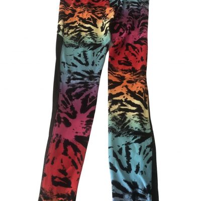 NO BOUNDARIES Psychedelic Multicolored Leggings Size M (7-9) EUC