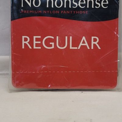 Vintage No Nonsense Regular Premium Reinforced Toe Pantyhose  Size B Tan New