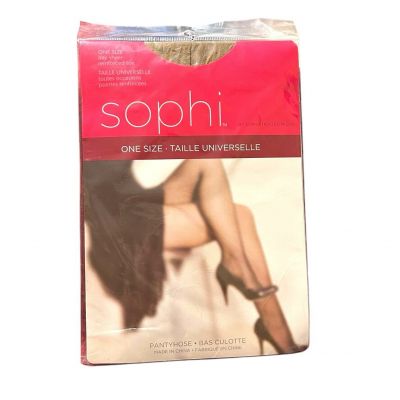 Sophi One Size Panty Hose Day Sheer Beige Vintage Sealed In Package