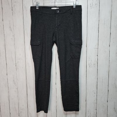 CAbi Women's Skinny Cargo Leggings Pants Gray Size 8 Style #557 Ponte Knit