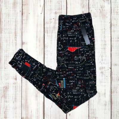 Women’s Leggings Depot Math Equation Print Plus Size 3X-4X NWT Extra Stretchy