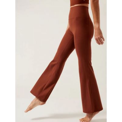 Athleta Salutation Stash Flare Pant Pockets Plus Size Mahogany Brown 3X NWT