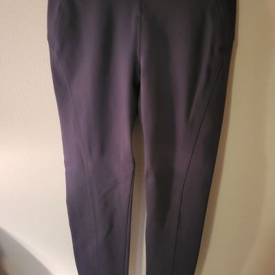 Simply Vera Wang M Leggings Skinny Gray Black At Waist 37 L 28 Inseam 30 W Great