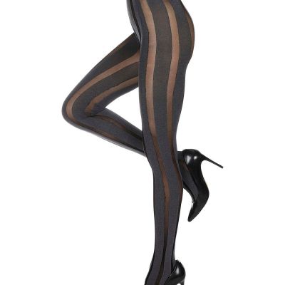 Women's Linear Heather Opaque Nylon Tights