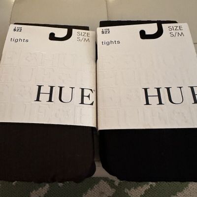 HUE Tights Women's Size S/M Triple Ribbed Conteol Top NWT