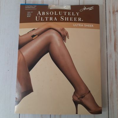 Hanes Absolutely Ultra Sheer Control Top Pantyhose 707 Bisque Size C