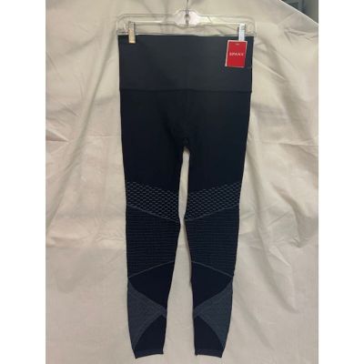 NEW NWT Spanx Womens Seamless Moto Compression Leggings Indigo Sky Blue Size M